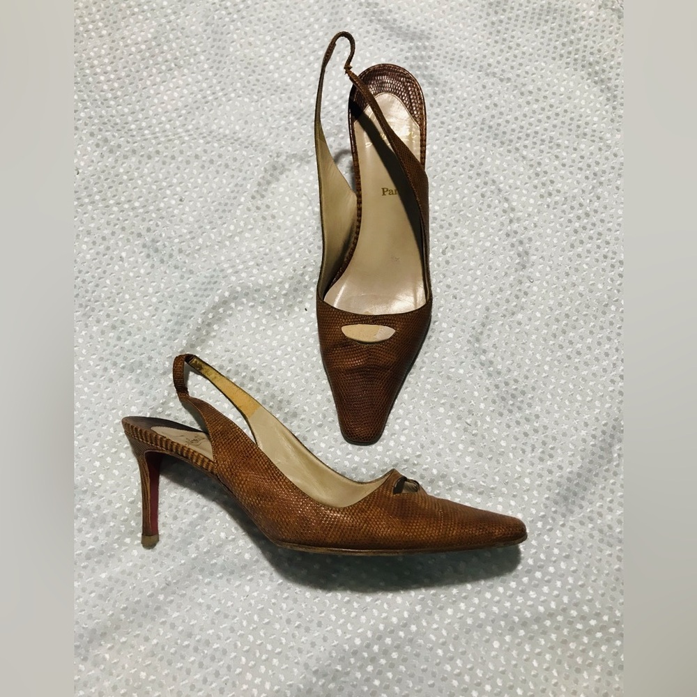 Christian Louboutin slingback heels